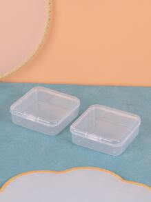 2个透明美甲装饰收纳盒袋，房间装饰，包袋，化妆包，梳妆台，旅行，化妆包，旅行必备，收纳盒，储物，旅行必备，化妆品收纳盒，化妆包，化妆品收纳盒，收纳盒，洗漱包，桌面收纳盒，化妆品袋，化妆包，化妆品收纳盒，梳妆台配件，化妆包，化妆袋，珠宝盒，收纳袋，化妆刷架，刷架，香水收纳盒，收纳袋，女士礼物，圣诞礼物，女士礼物创意 - 無色 - 查看 4