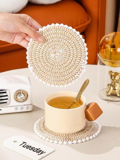 1 szt. Tkana podstawka pod kubek