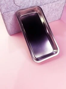 1pc Stainless Steel Tattoo Tray - Silver - View 2