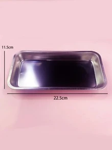 1pc Stainless Steel Tattoo Tray - Silver - View 3
