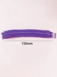 100 piezas Protector desechable para el cabello durante tatuajes - Morado - Ver 3