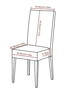 1 pieza Funda para silla con patrón de Navidad