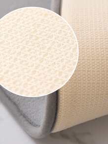 1 pieza Alfombra de baño lisa anti deslizante - Gris Oscuro - Ver 5