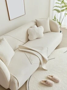 Vỏ  Sofa màu trơn - trắng - Xem 3