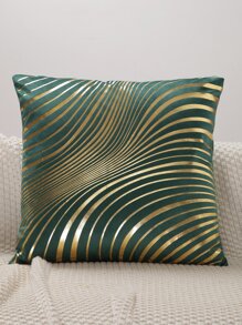 金箔印花荷蘭天鵝絨靠墊套,適用於家庭沙發靠墊 - 彩色 - 查看 1