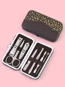 7pcs Portable Nail Clipper Set, Premium Stainless Steel Ultra Sharp Sturdy Curved Edge Cutter Trimmer Fingernail And Toenail Clipper Cutters, Fingernail Clipper Cutters Sets With Nail File Sharp - Multicolor - View 4