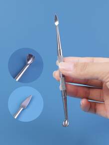 1入組雙頭死皮指甲推棒 - 銀色 - 查看 4