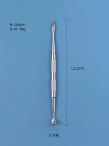 1入組雙頭死皮指甲推棒 - 銀色 - 查看 7