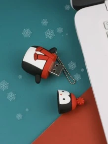 Memoria USB con diseño de pingüino - Negro - Ver 1