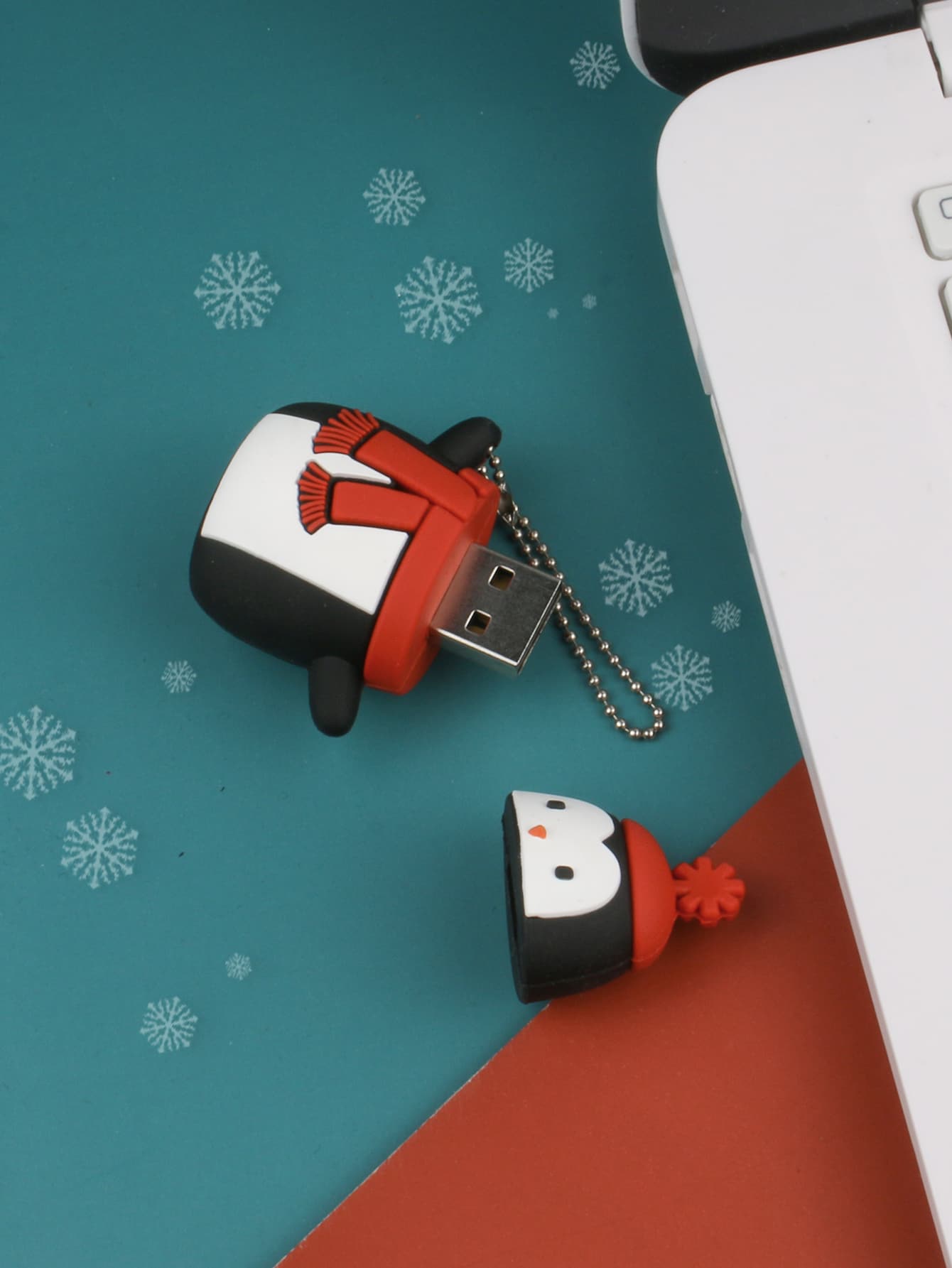 Memoria USB con diseño de pingüino - Negro - Ver 1