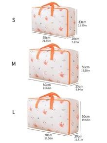 1pc Crab & Fish Print Closet Storage Bag - Multicolor - View 4