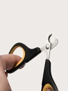 1入貓爪剪小型盲人剪，具有圓孔寵物不銹鋼寵物指甲剪，多種顏色可選