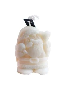 1pc Christmas Figure Design Silicone Candle Mold - White - View 3