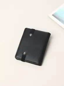 Men Minimalist Coin Pocket Small Slim Bi-Fold Women Wallet Dad Gifts Portable Cash White-Collar Workers For Female College Work Business Commute Office For Anniversary For Couple For Birthday Gift On Valentine Day Gift Gift For Credit Card/ID Card//Cash/Passport Bifold Multifunction Father's Day Gifts For Boyfriend For Daily Faux Business/Modern Textured Lightweight For Men Wallet Purse Wallet Small Wallet Men Wallet Leather - Black - View 3