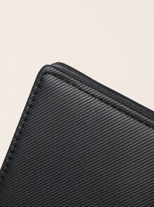 Men Minimalist Coin Pocket Small Slim Bi-Fold Women Wallet Dad Gifts Portable Cash White-Collar Workers For Female College Work Business Commute Office For Anniversary For Couple For Birthday Gift On Valentine Day Gift Gift For Credit Card/ID Card//Cash/Passport Bifold Multifunction Father's Day Gifts For Boyfriend For Daily Faux Business/Modern Textured Lightweight For Men Wallet Purse Wallet Small Wallet Men Wallet Leather - Black - View 7