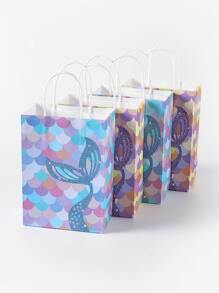4pcs Fish Scale Pattern Random Gift Bag - Multicolor - View 4