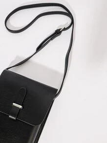 迷你男士方形包钱包小包单肩包手机包手机包手拿包钱包包手机包女士钱包钱包 - 黑色 - 查看 8