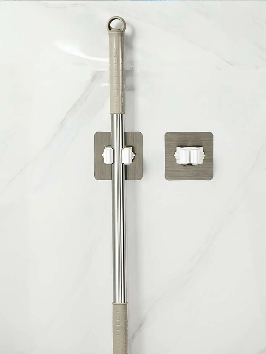 1入組隨機色ABS拖把架現代壁掛式拖把和掃帚架