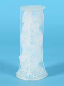 1 Khuôn làm nến hình đầu lâu, Khuôn làm xà phòng, Khuôn xà phòng nhựa Epoxy nến cao su silicon 3D, Khuôn tự làm để làm nến thơm trang trí ngày lễ - Trong sáng - Xem 2