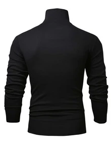 Manfinity Tops Nam Lá thư Giải trí - màu đen - Xem 2