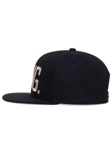 Mũ nam hip-hop thêu chữ - màu đen - Xem 2