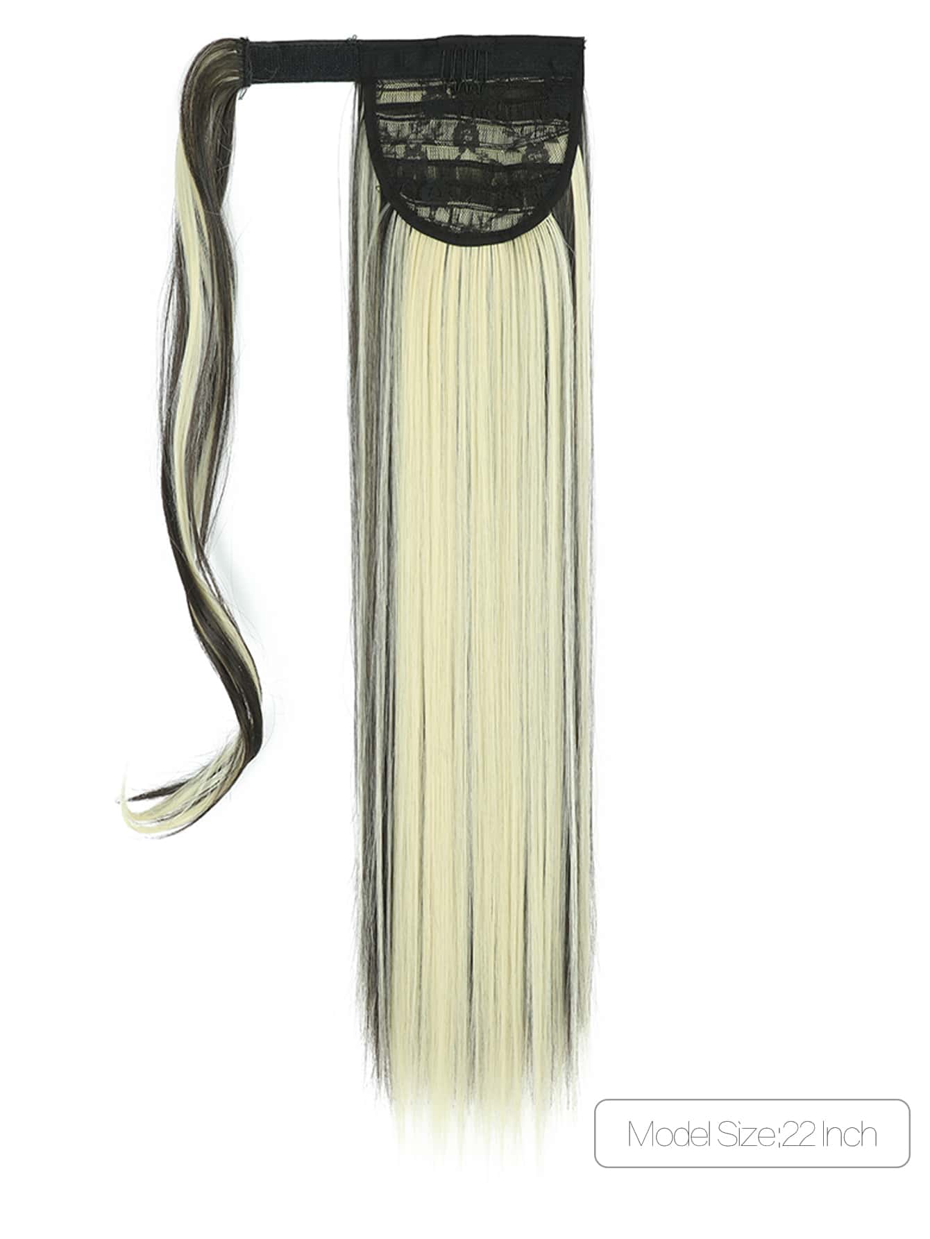 Miniatura 2 de Extensión del pelo largo recto coleta sintético Multicolor