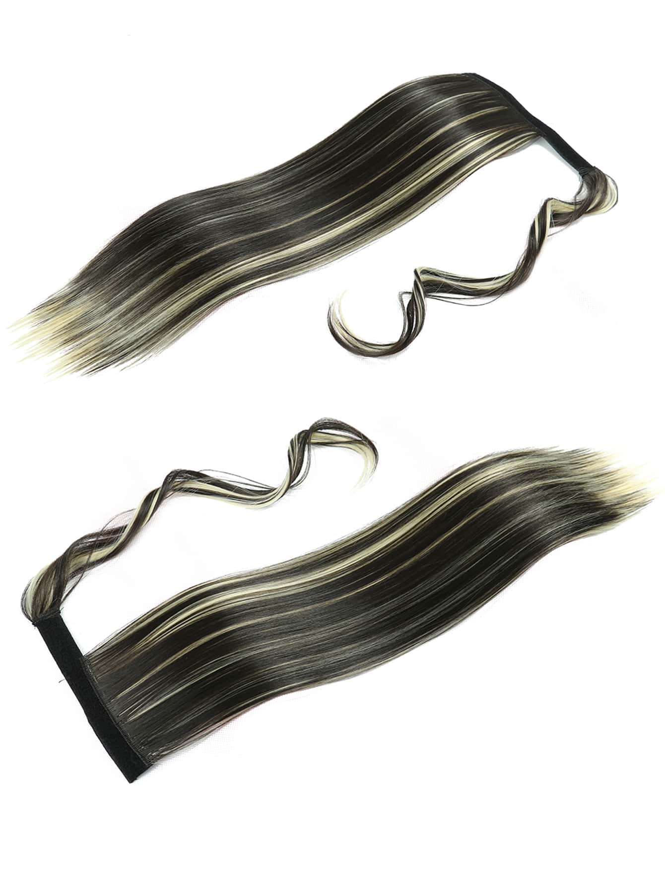 Miniatura 3 de Extensión del pelo largo recto coleta sintético Multicolor