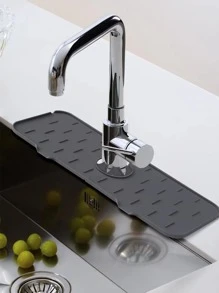 1 cái ngẫu nhiên vòi bếp bồn rửa Splash Guard, silicone vòi hứng nước Mat, bồn rửa chén thoát nước Pad phía sau vòi, thảm sấy cho nhà bếp & phòng tắm quầy bảo vệ - Nhiều màu - Xem 1