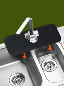 1 cái ngẫu nhiên vòi bếp bồn rửa Splash Guard, silicone vòi hứng nước Mat, bồn rửa chén thoát nước Pad phía sau vòi, thảm sấy cho nhà bếp & phòng tắm quầy bảo vệ - Nhiều màu - Xem 3