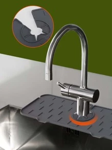 1 cái ngẫu nhiên vòi bếp bồn rửa Splash Guard, silicone vòi hứng nước Mat, bồn rửa chén thoát nước Pad phía sau vòi, thảm sấy cho nhà bếp & phòng tắm quầy bảo vệ - Nhiều màu - Xem 4