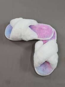Cross Strap Home Slippers - Multicolor - View 3