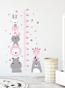 3 miếng dán tường biểu đồ tăng trưởng họa tiết động vật, nhãn dán, decal dán tường, decal vinyl trang trí nhà cửa, vật dụng trang trí mùa xuân làm mới ngôi nhà của bạn, nhãn dán trang trí Rama - Nhiều màu - Xem 6