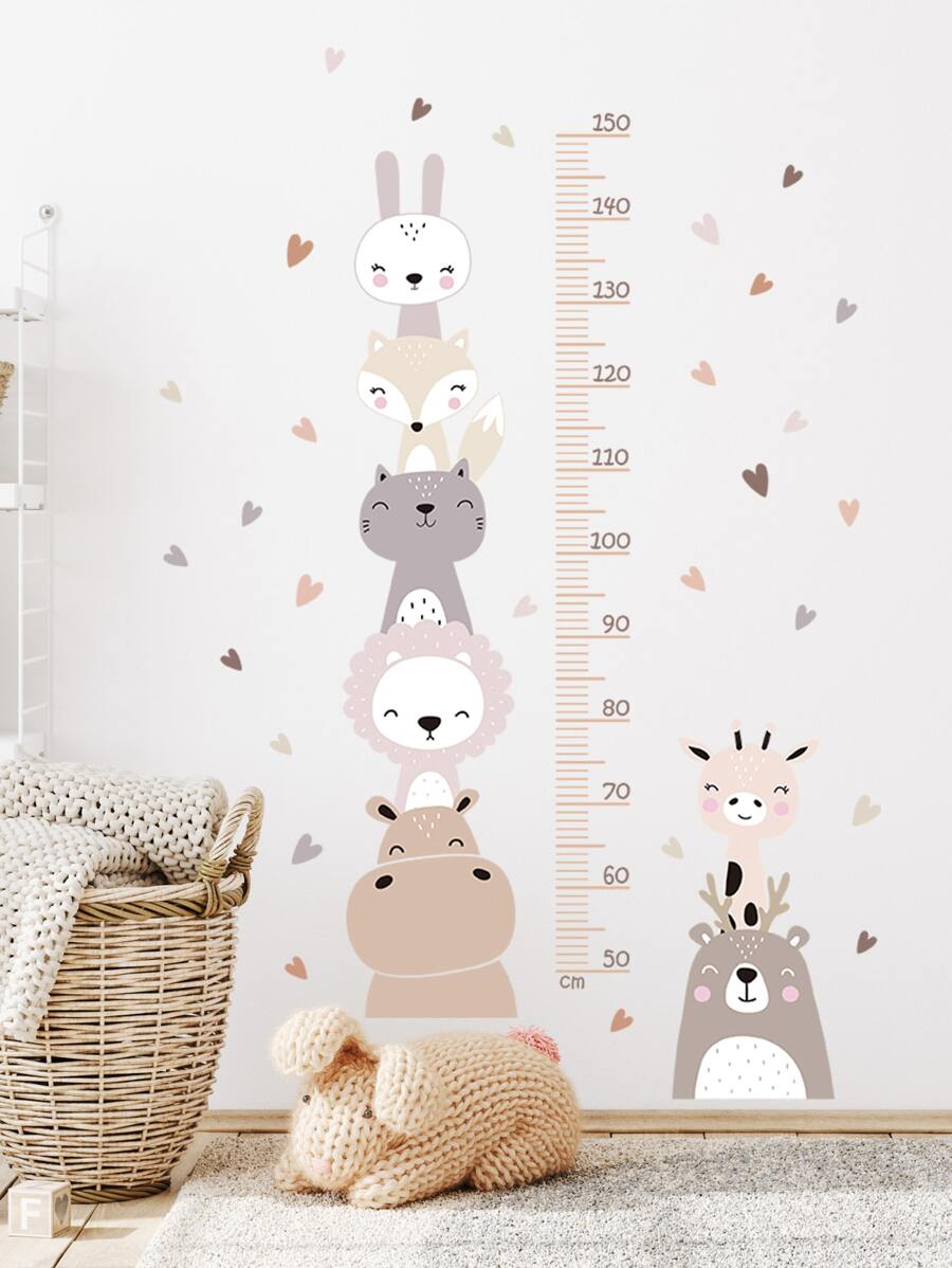 3 miếng dán biểu đồ tăng trưởng in hình động vật hoạt hình, nhãn dán, nhãn dán tường, nhãn dán vinyl để trang trí nhà cửa, vật dụng trang trí mùa xuân làm mới ngôi nhà của bạn, nhãn dán trang trí lễ hội quà tặng sinh nhật tốt nghiệp - Nhiều màu - Xem 1
