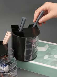 licao 1pc Multifunction Pen Holder - Black - View 2