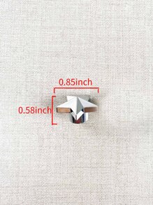 4pcs Star Design Car Tire Valve Cap - Silver - View 3