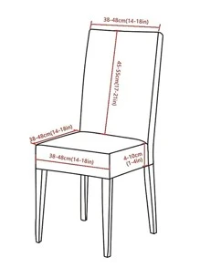 1pc Tropical Leaf Print Chair Slipcover - Multicolor - View 2