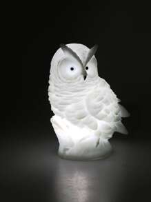 1pc Owl Shaped Night Light,Creative Animal Lamp Decorative Table Light - White - View 2