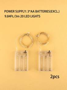 2顆30Led3M燈串 - 黃色 - 查看 4