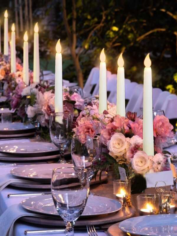 SHEIN 1pc Electronic Flameless Candle SHEIN USA