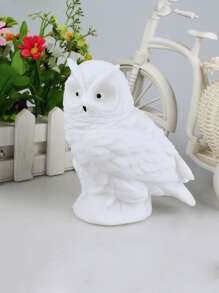 1pc Owl Shaped Night Light,Creative Animal Lamp Decorative Table Light - White - View 7