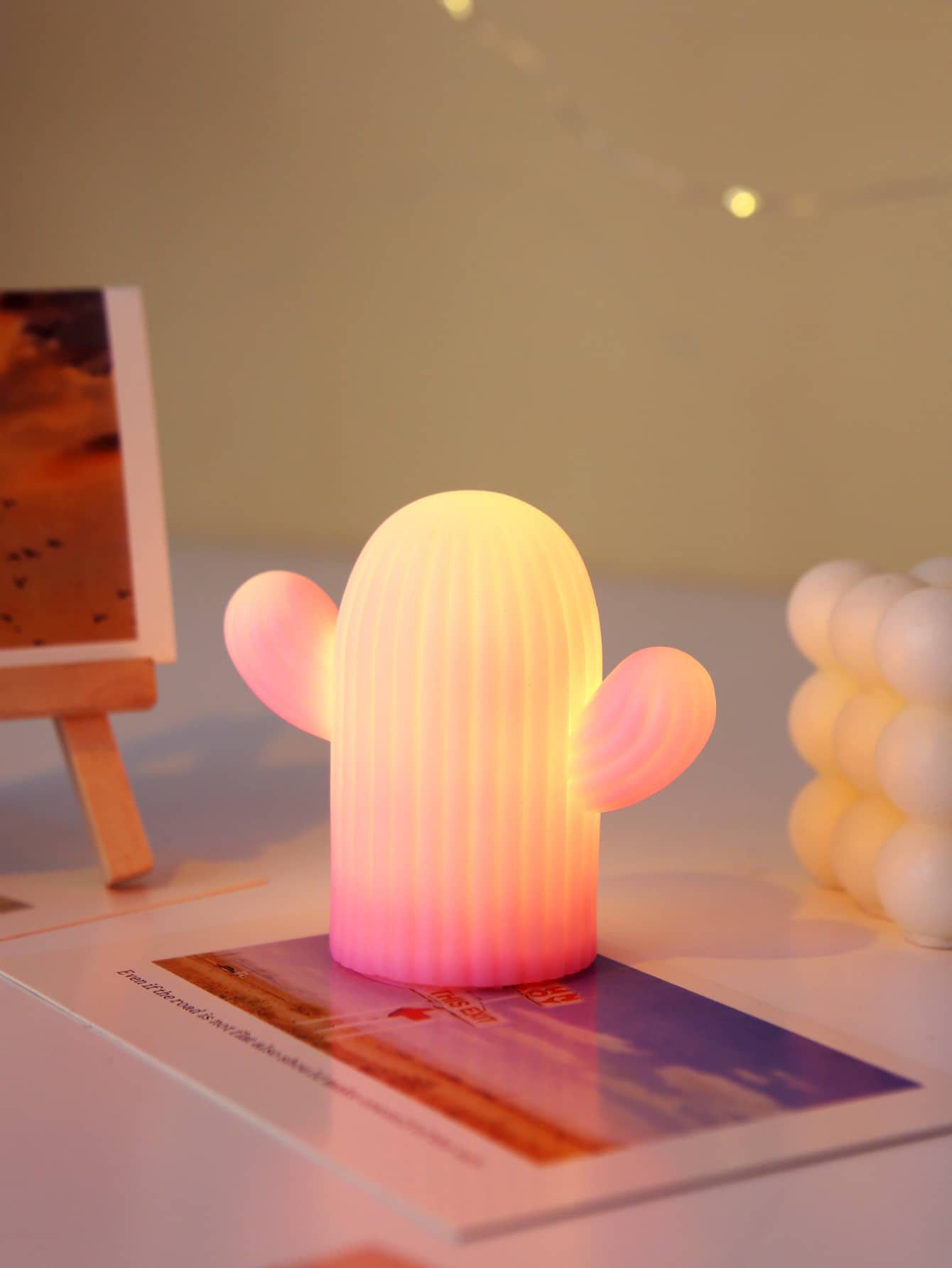 Iluminación en forma de cactus - Amarillo - Ver 1