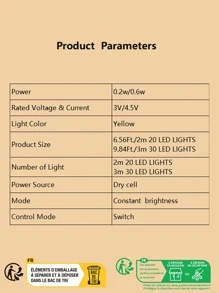 1入組夾燈簾 - 黃色 - 查看 3