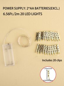 1入組夾燈簾 - 黃色 - 查看 8