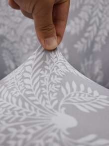 1pc Plant Print Stretchy Dining Chair Slipcover - Multicolor - View 4