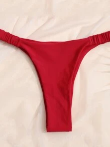 Swim Vcay 2 Pieces Women's Solid Color Halter Tie Sexy Bikini Set, Beach Holiday 2025 Summer