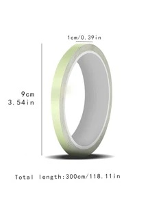 1 rollo brillante en oscuro cinta - Verde - Ver 7