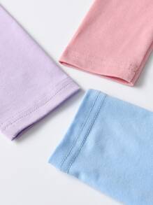 Girls 3pcs Mock Neck Gigot Sleeve Tee - Multicolor - View 4