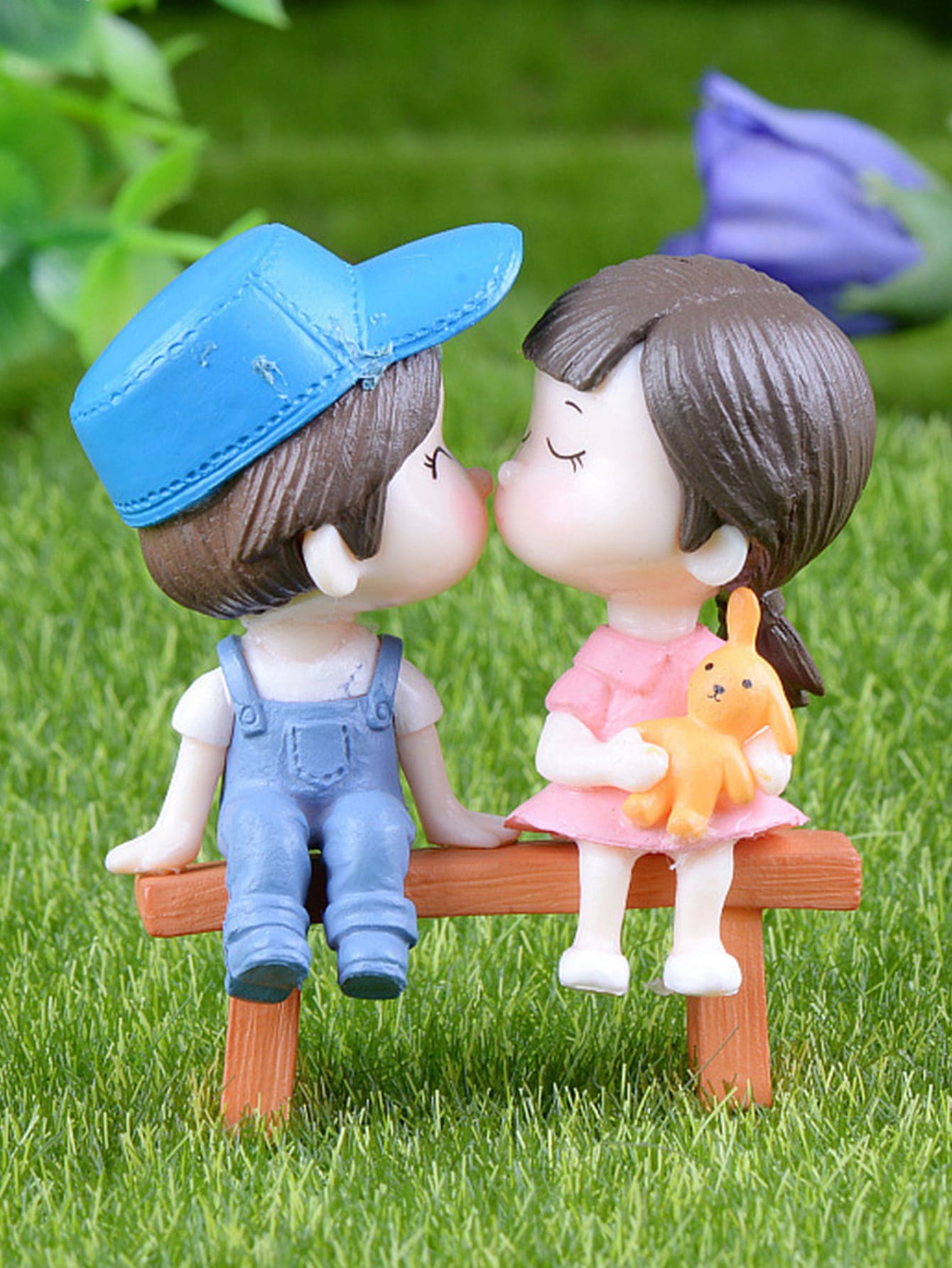 4 piezas Objeto decorativo con dibujos animados pareja - Multicolor - Ver 1