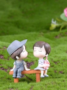 4 piezas Objeto decorativo con dibujos animados pareja - Multicolor - Ver 4