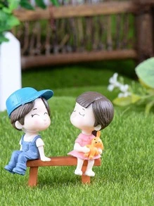 4 piezas Objeto decorativo con dibujos animados pareja - Multicolor - Ver 5